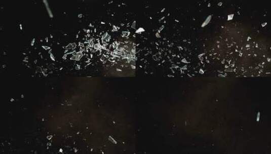 4k各种玻璃破裂破碎视频素材素材 (59)高清在线视频素材下载