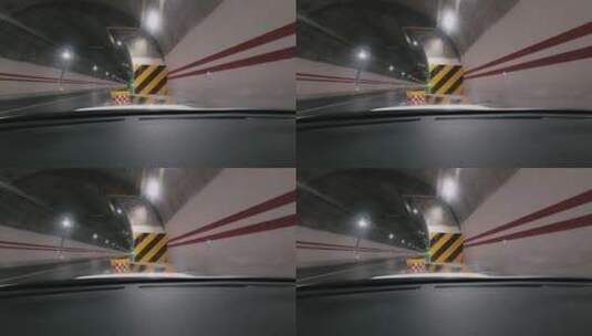 云南214国道隧道高清在线视频素材下载