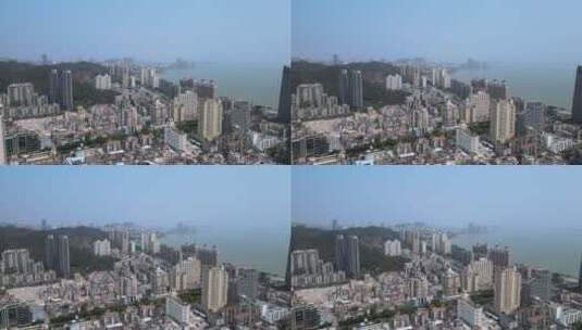 航拍珠海城市建筑高清在线视频素材下载