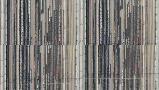 高铁高速火车轨道高架桥隧道航拍高清在线视频素材下载