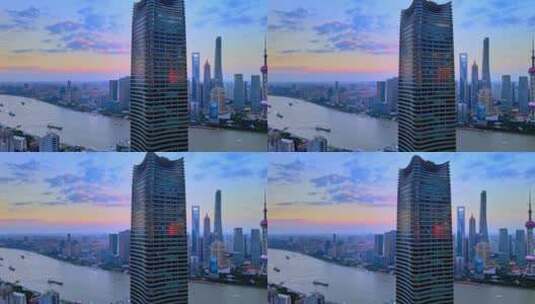 上海浦西北外滩白玉兰大厦高清在线视频素材下载