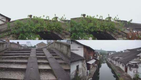 浙江绍兴书圣故里提扇桥风景4K视频合集高清在线视频素材下载