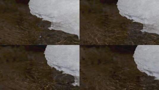 冰川中的小溪高清在线视频素材下载