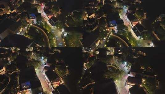 4K深圳南山区欢乐海岸夜景航拍高清在线视频素材下载