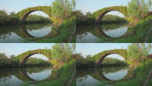 原创拍摄德清县古迹寿昌桥历史遗迹高清在线视频素材下载