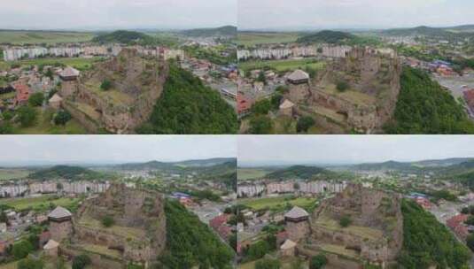 航拍斯洛伐克菲拉科沃城堡高清在线视频素材下载