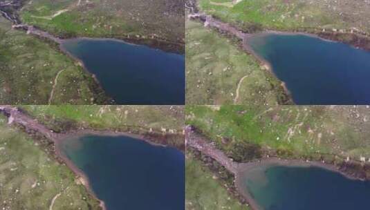 果洛东鄂错河流航拍高清在线视频素材下载