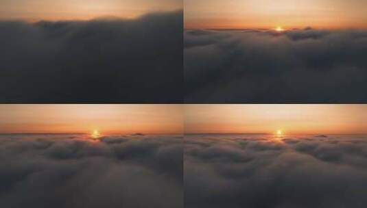 无人机航拍穿云高清在线视频素材下载