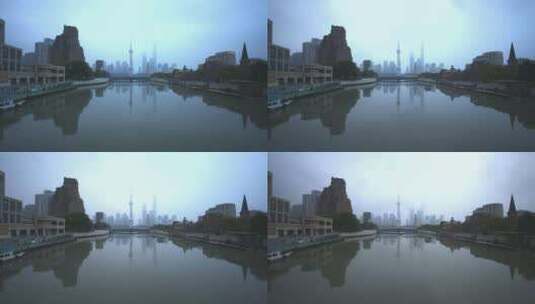 上海外滩建筑延时高清在线视频素材下载