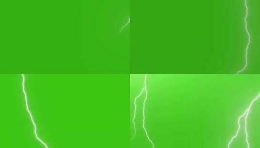 闪电特效绿幕抠像高清在线视频素材下载