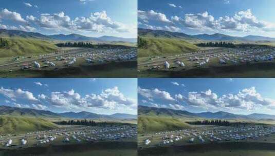 草原蒙古包高清在线视频素材下载