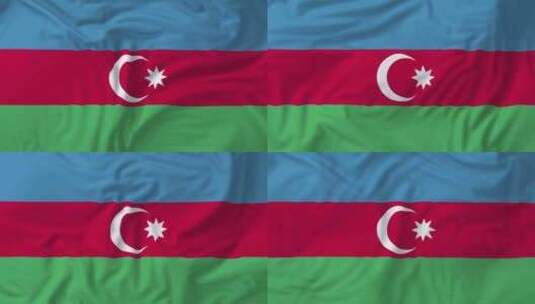 阿塞拜疆国旗挥舞高清在线视频素材下载