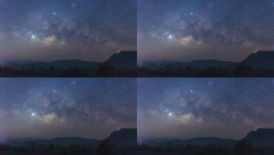 夜晚星空延时摄影高清在线视频素材下载