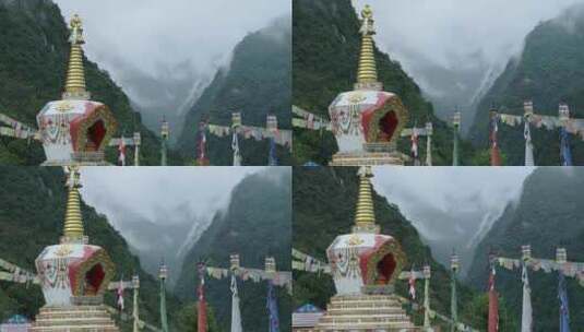 山，山脊，纪念碑，喜马拉雅山高清在线视频素材下载