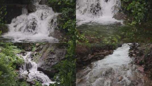 雨后山间山泉高清在线视频素材下载