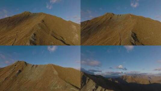 新西兰南岛Roys Peak山顶航拍 山川湖泊高清在线视频素材下载