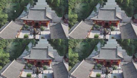 河南灵宝竹林寺高清在线视频素材下载