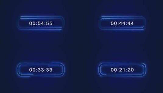 倒计时定时器HUD未来干扰倒计时定时器现高清在线视频素材下载