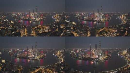 上海外滩夜景高清在线视频素材下载