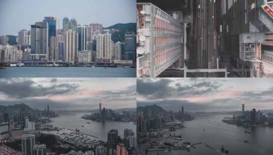 【合集】香港建筑航拍城市宣传片高清在线视频素材下载