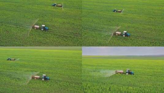 现代化机械农业种植耕作高清在线视频素材下载