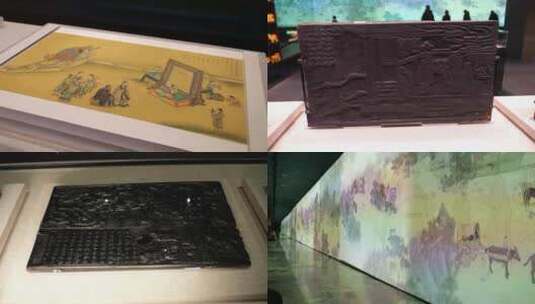 孔子博物馆  古文物 历史文物 古代瓷器高清在线视频素材下载