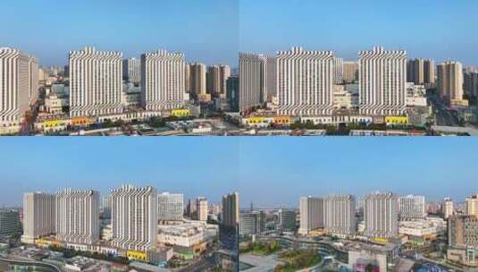 南京江宁区万达广场航拍高清在线视频素材下载