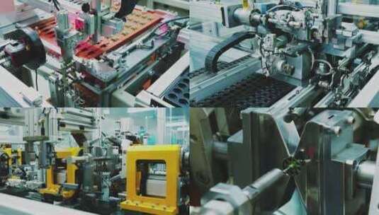 行业工业流水线工厂生产车间自动工业机器高清在线视频素材下载
