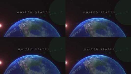 美国从太空看电影高清在线视频素材下载