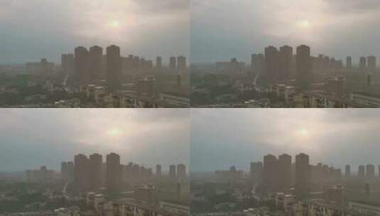 四川成都的天空下起了太阳雨高清在线视频素材下载