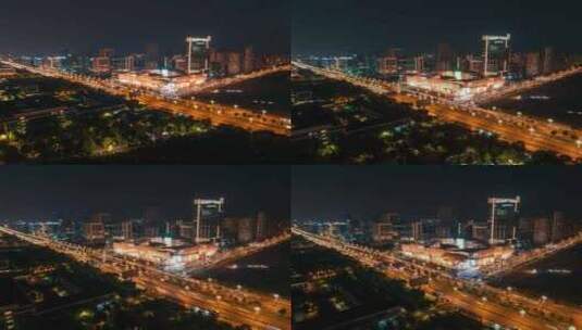 【航拍延时】武汉大悦城05（2023.10.21）高清在线视频素材下载