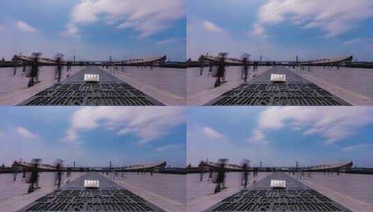 大连星海广场百年城雕-大连4k素材高清在线视频素材下载