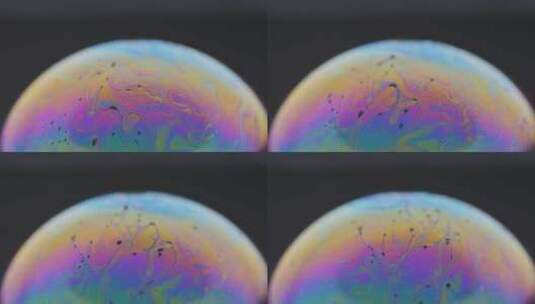 微距 拍摄 泡泡 影棚拍摄 近距离 薄膜干涉高清在线视频素材下载