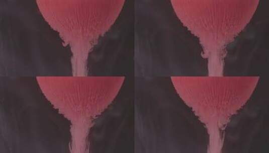 4K红色流动的液体往下高清在线视频素材下载