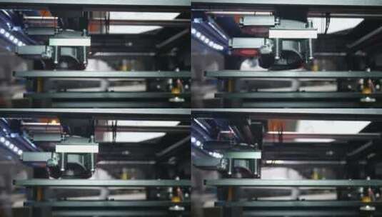 大规模生产的先进3D打印机高清在线视频素材下载