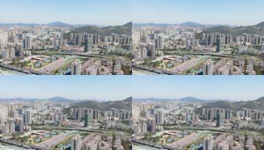 中山市全景4K航拍原素材高清在线视频素材下载