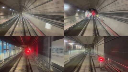 上海15号线隧道高清在线视频素材下载