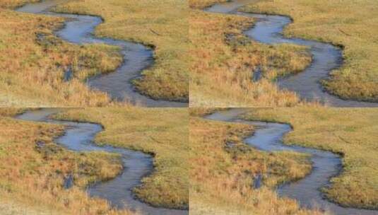 内蒙古贡格尔草原耗来河高清在线视频素材下载