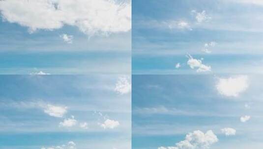 蓝天白云空镜4k延时摄影高清在线视频素材下载
