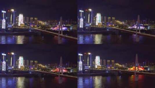 重庆千厮门大桥高清在线视频素材下载