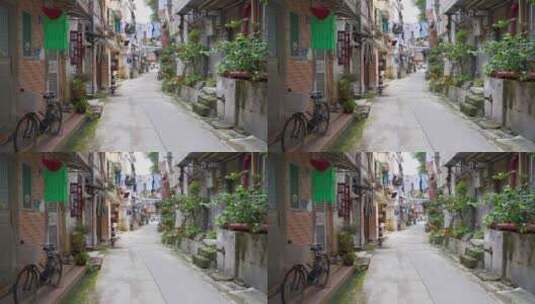 4K广州老城区街道巷子2高清在线视频素材下载