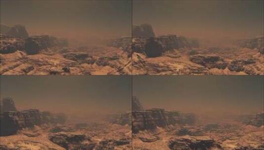 在火星上飞越群山高清在线视频素材下载