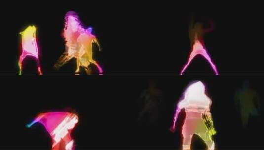 美女炫酷舞蹈剪影高清在线视频素材下载