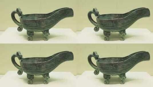 中国国家博物馆青铜器高清在线视频素材下载
