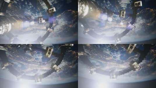 空间站太空地球高清在线视频素材下载