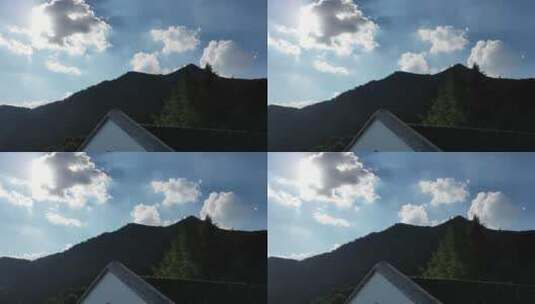 航拍南岳衡山绝美日落风光高清在线视频素材下载