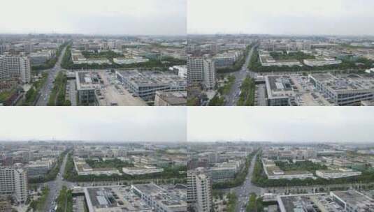 上海浦东新区周浦镇全景4K航拍高清在线视频素材下载