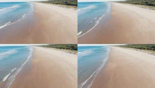 航拍海边沙滩空镜头高清在线视频素材下载
