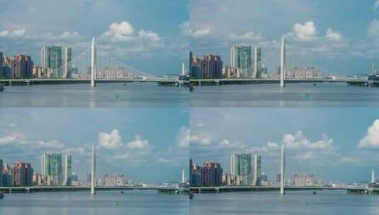 【正版素材】广州猎德大桥高清在线视频素材下载