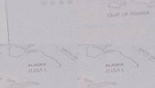 特写书记页面上的美国地图高清在线视频素材下载